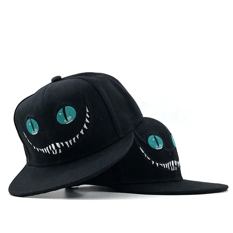 Disney Alicja w Krainie Czarów Kawaii Czapki z daszkiem Czapka sportowa Cheshire Cat Haftowana męska czapka damska Hip Hop Snapback Hat Gift