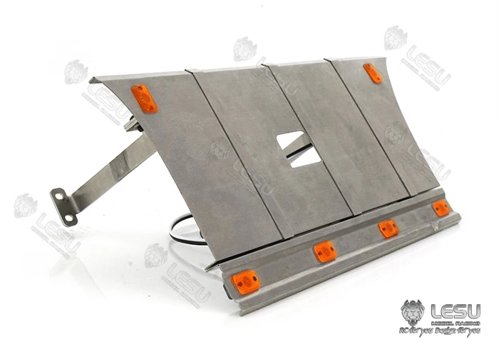 LESU G-6245 Metall Edelstahl Pedal-Seitenschweller Werkzeugkasten mit Beleuchtungsset für Tamiya 1/14 RC Dreiachsiger Traktor-LKW – Detail 12