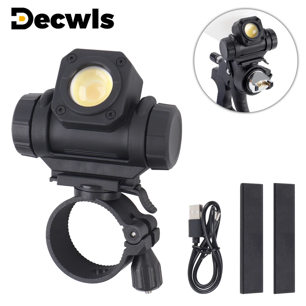 Spray Gun Light, Automotive Spray Gun Lighting Accessory, White/Warm/Warm White Led Tri-Color Light Source Adjustable Brightness