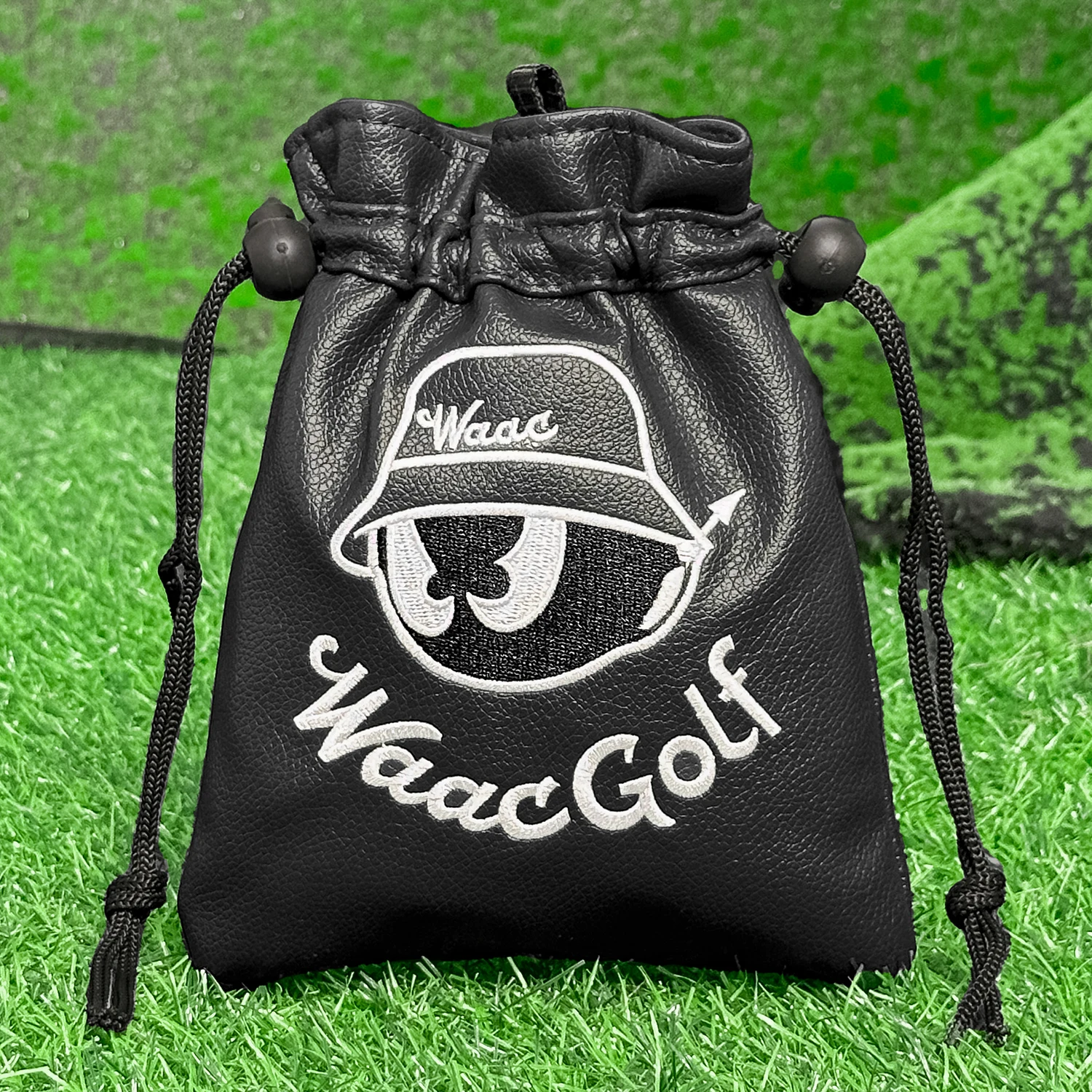 حقيبة جولف برباط مقاومة للماء، حقيبة كروية صغيرة من قماش البولي يوريثان مع سلك برباط لملحقات الجولف، تصميم للجنسين