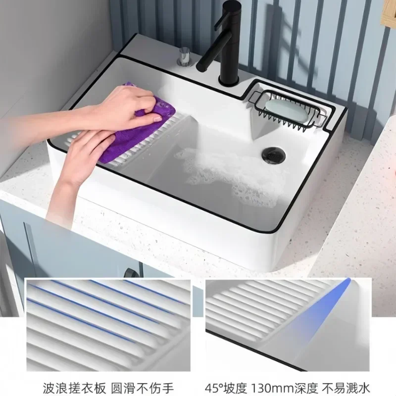 Balcony ceramic with rubbing board table basin, laundry pool, side water sink, hand washing basin