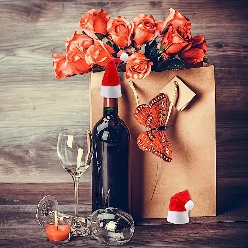 سكين عيد الميلاد وشوكة حقيبة جيب ، حامل أدوات المائدة ، غطاء نجمة ، شجرة ، الأيائل ، السنة الجديدة ، ديكور طاولة العشاء