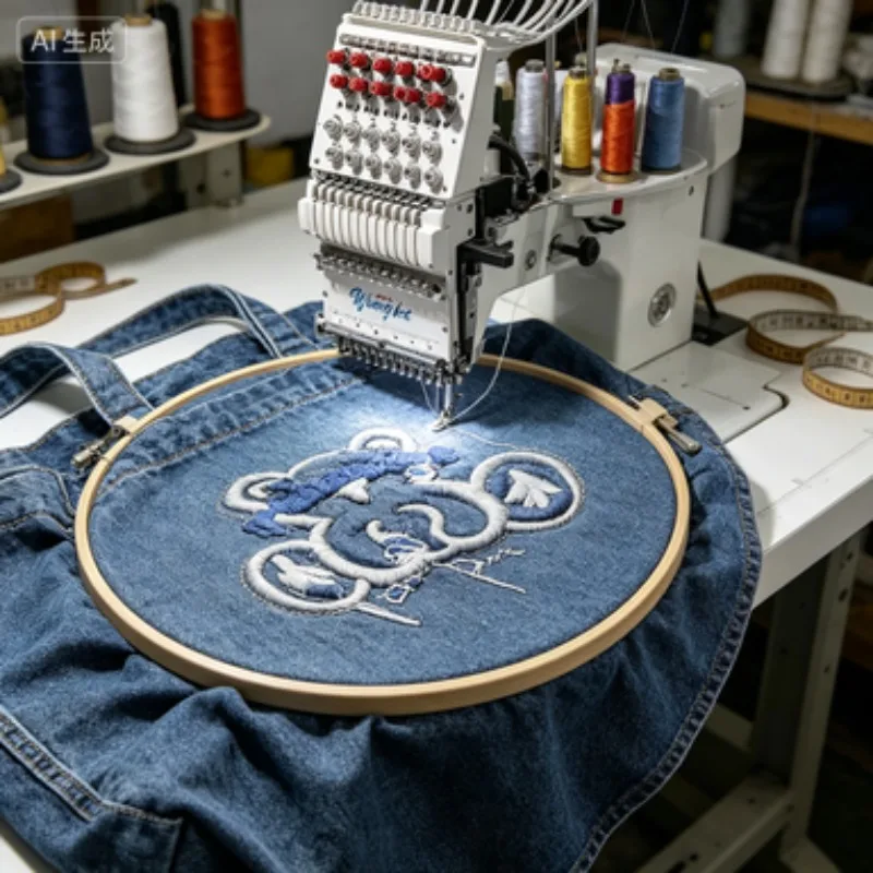 Single Head 1200 RPM High-Speed Computerized Embroidery Machine for All Sorts of T-Shirt, Shirt and Cap Embroidery