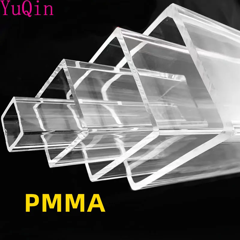 All-Size Acrylic square tube pipe hollow duct transparent plexiglass tube PMMA quartet cantal Custom cut