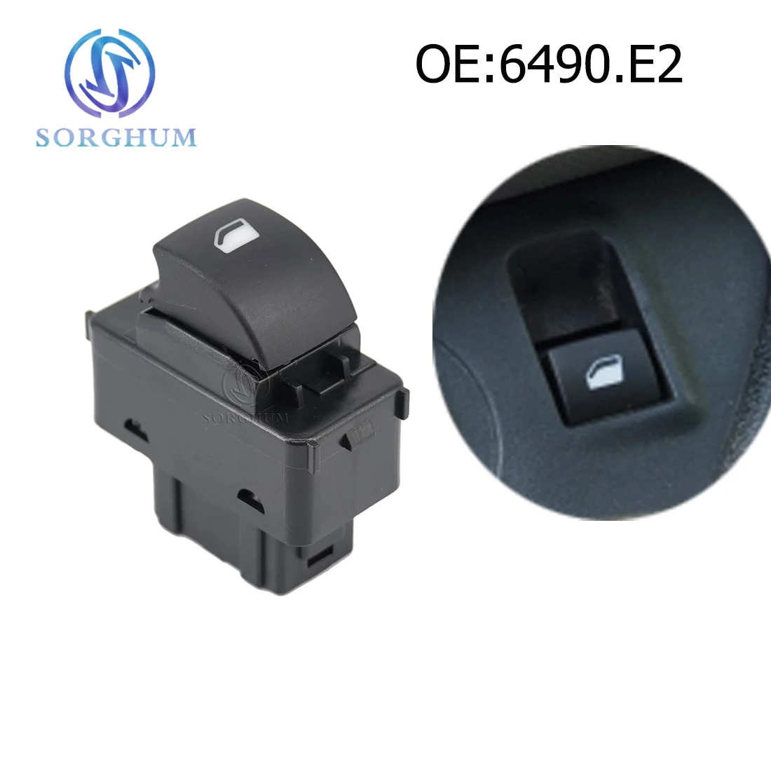 

Sorghum 6490.E2 6554.QP 6554.QK Electric Power Window Regulator Switch Button For Peugeot Citroen Berlingo 6490E2 100011722