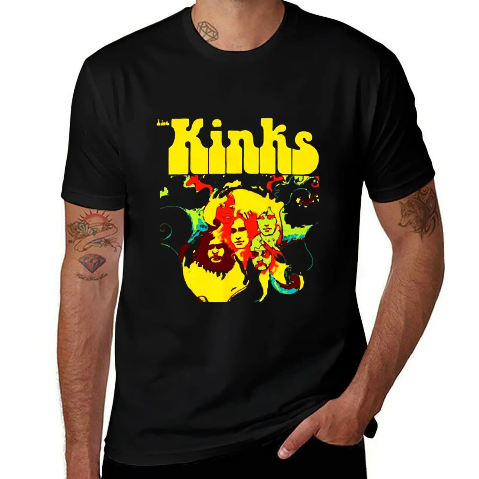 

The Kinks Love Rock Band Art T-Shirt oversized anime t shirts cotton graphic tees mens graphic t-shirts pack