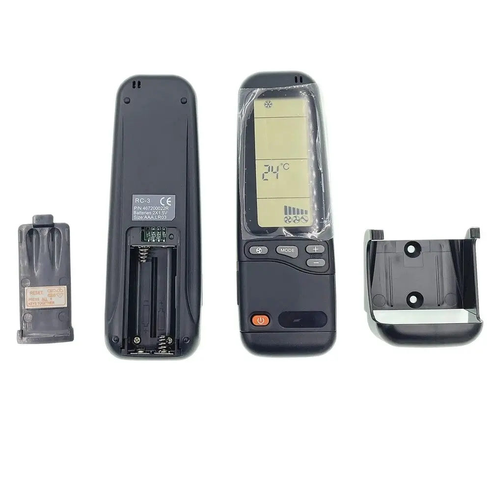 Remote Control RC3 For Air Conditioner ELECTRA RCW2, LEX 12-18-24 DCI, PLATINIUM 28 DCI, LSN 24 DCI , CN18DCI, CN21DCI, CN24DCI