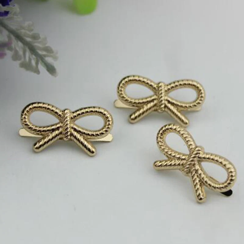 10pcs/lot luggage bag hardware accessories diy metal bowknot decorated buckle shoe buckle adornment bag hardware accessories