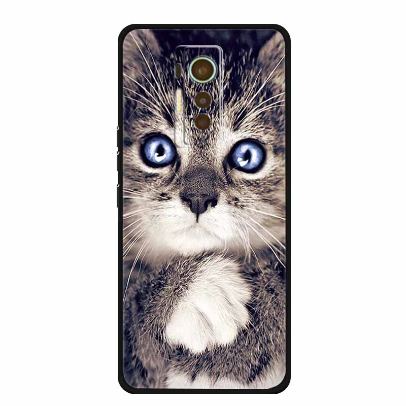 For Tecno Phantom X 2021 Case Animals TPU Silicone Soft Phone Cover Cases for PhantomX 2021 AC8 Protective Shockproof Wolf Shell