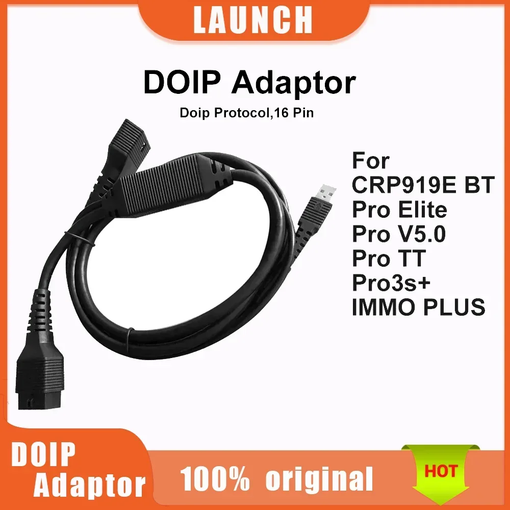 LAUNCH X431 DOIP Connect Cable 16 Pin Adaptor Support doip Protocols Cars For LAUNCH X431PRO V TT ACE DBScar VII CRP919E BT