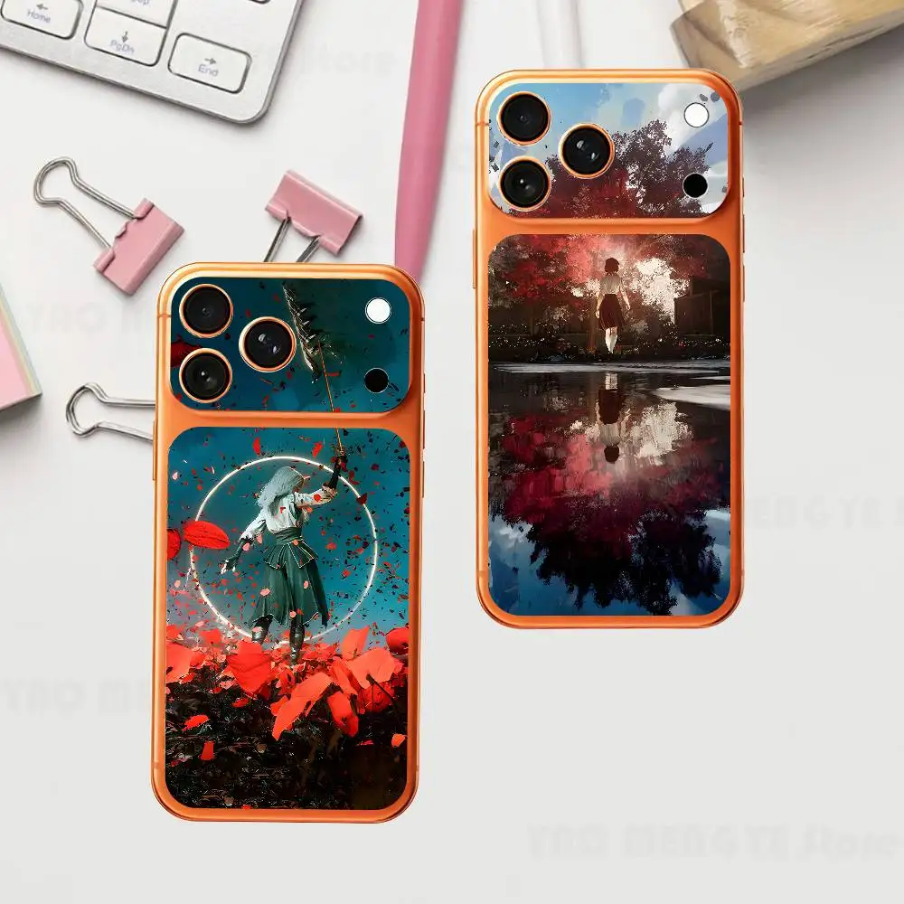 

Clair Obscur Expedition 33 Plain Decal Skin For IPhone17 Pro ProMax Back Film Cover Wrap Anti-scratch Durable Sticker