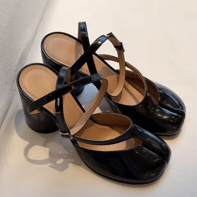 

Летние сандалии с перекрестным ремешком, сандалии на толстом высоком каблуке с ремешком на щиколотке, женские туфли-лодочки с открытым носком, женская повседневная обувь на массивном каблуке