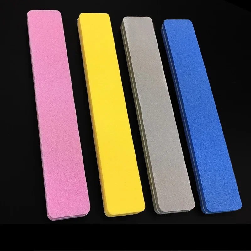 Pilniki do paznokci o gradacji 100/180, dwustronne, zmywalne, z płytą szmergelską, do blokowania i polerowania paznokci, narzędzia do manicure, dostawca.