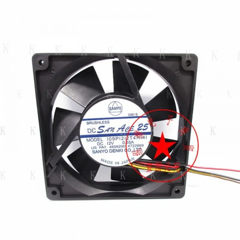 

C FOR Sanyo 109P1212T4H141 12V 0.55A 12CM 12025 cooling fan