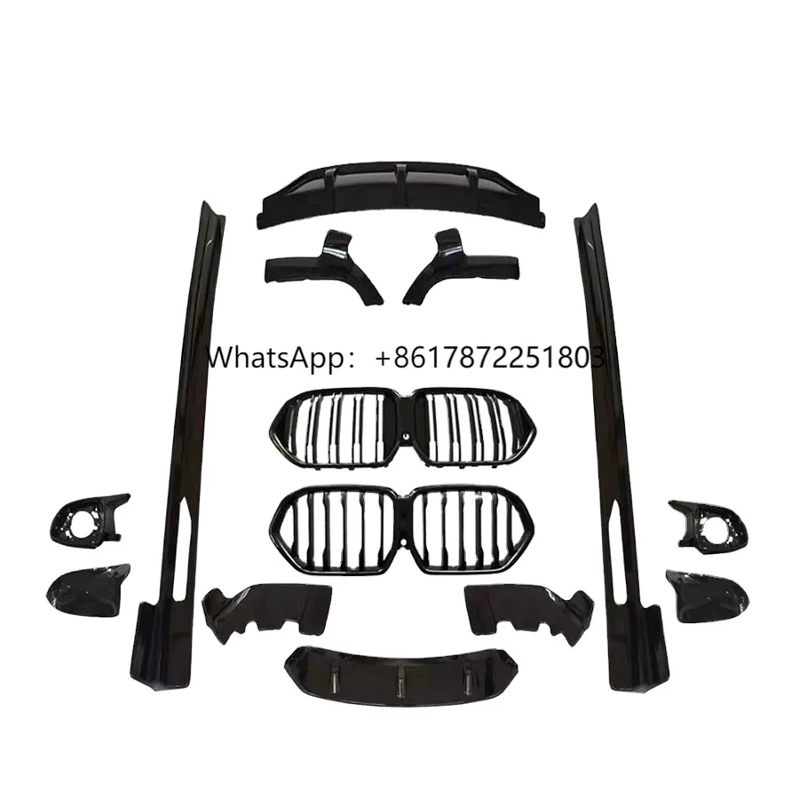 

High Quality X6 Series G06 Body Kit Fit for X6 G06 Surround with Side Skirts Front Grille Rear Lip Body Kit Car Auto Parts
