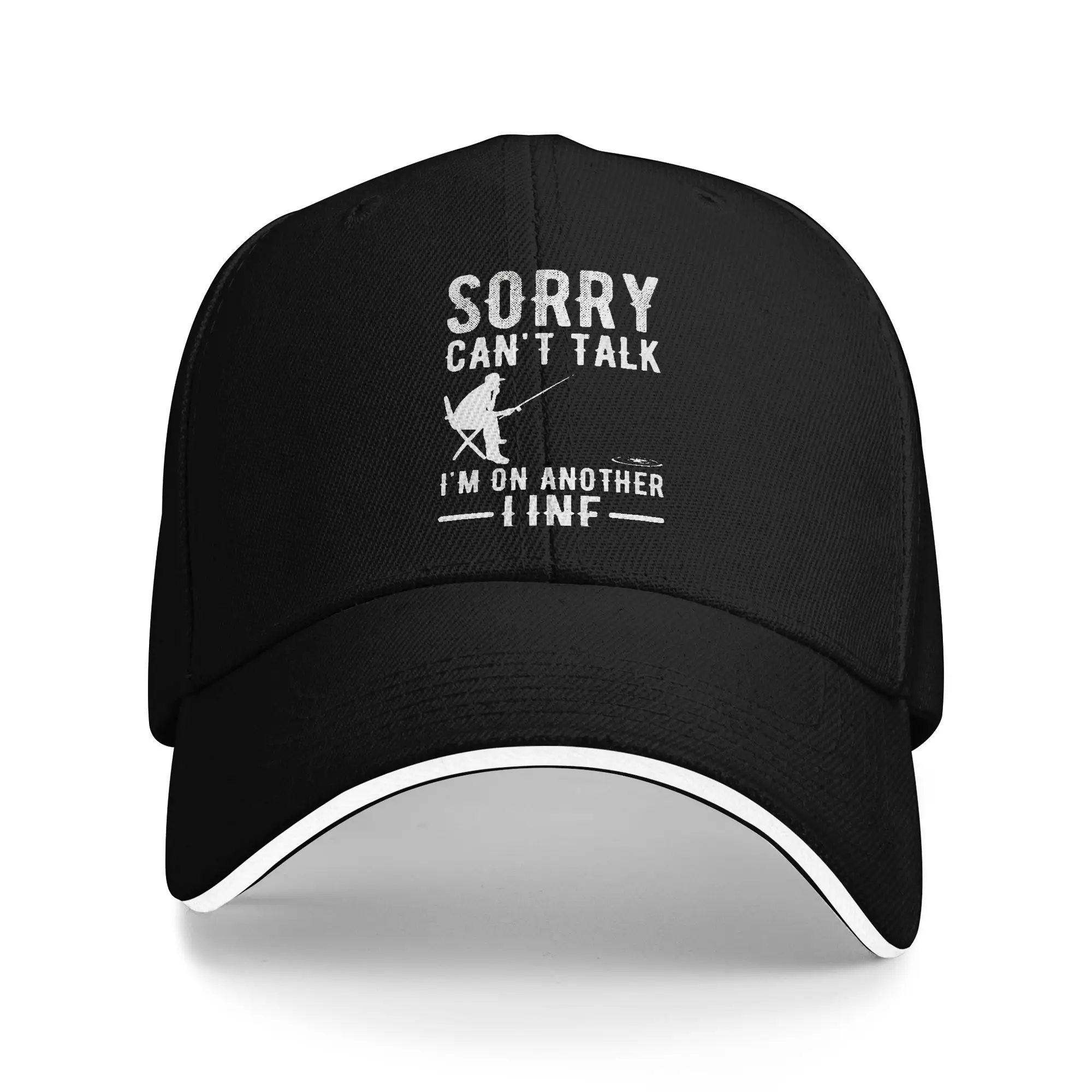Sorry Can't Talk I'm On My Other Line Baseball Cap Outdoor Sports Dropshipping Trucker Hat Men Women Vintage Design Baseball Cap