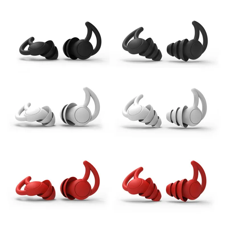 In-Ear Sleeping Earplugs Anti-Noise Triple Layer Noise Cancelling Earplugs Silicone Sleep Plug Earplugs Tapones Para Dormir