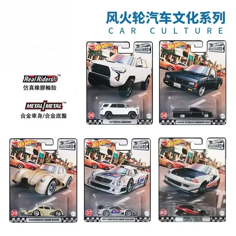 Original Hot Wheels Premium Car Boulevard Diecast 1:64 Voiture Nissan Skyline Volkswagen Mini Toyota Kids Boys Toys for Children