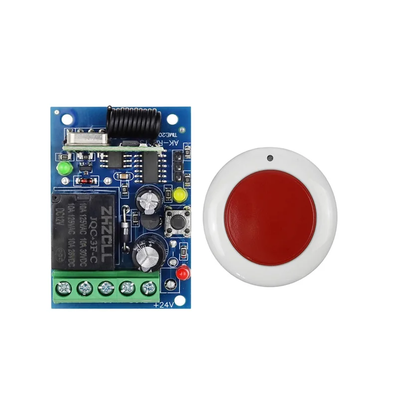 

433 МГц Универсальное реле постоянного тока 12 В 10 А RF Беспроводной пульт дистанционного управления Приемник Передатчик Освещение/Светодиодный пульт/лампа