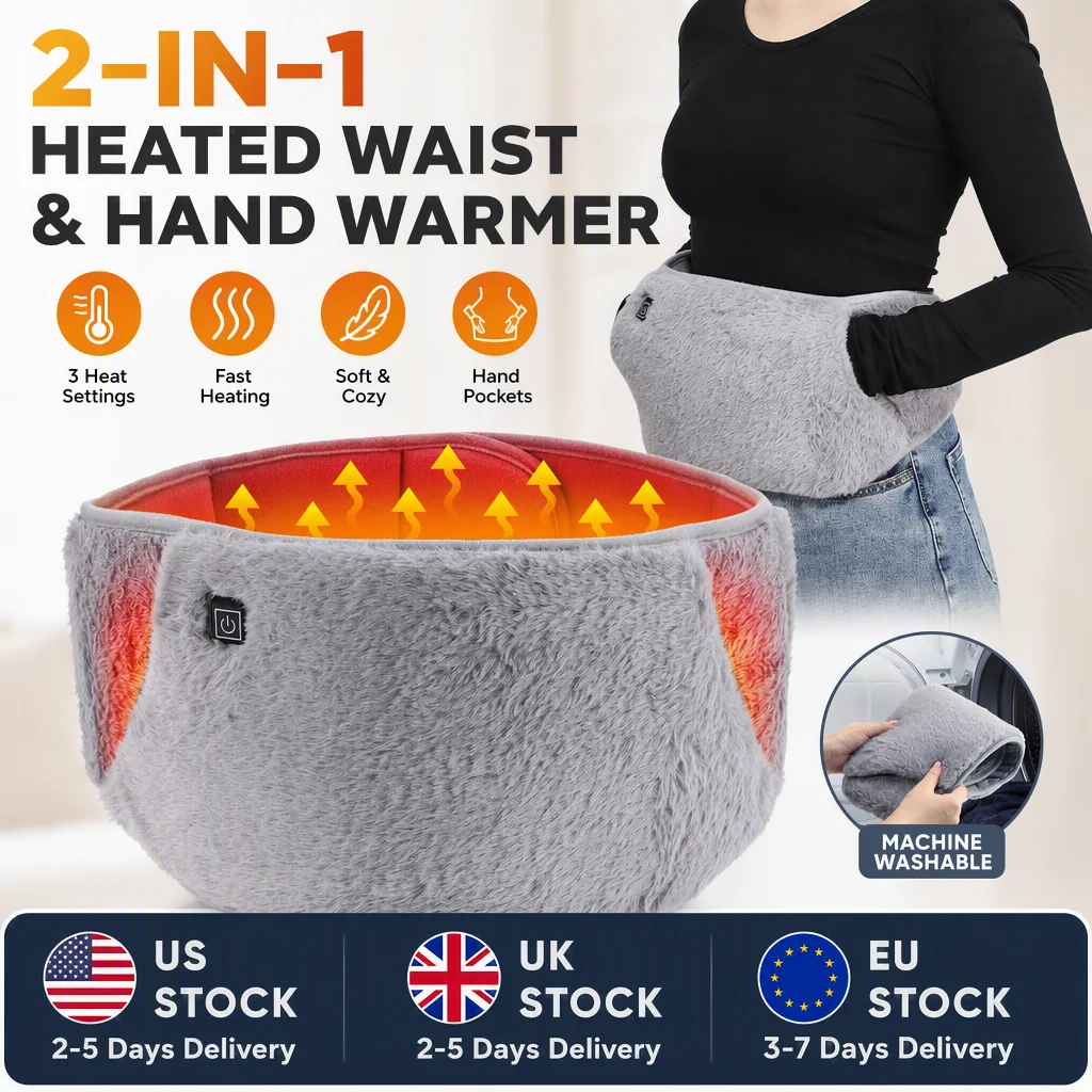 Electric Heating Period Cramp Belt 3 Levels Temperature Adjustable Menstrual Heating Pads Stomach Abdominal Warm Palace Belt
