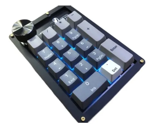 PS17 Numpad Digital Mechanical Keyboard Rotary Knob VIA Customizable Keys Designer Editing Keyboard