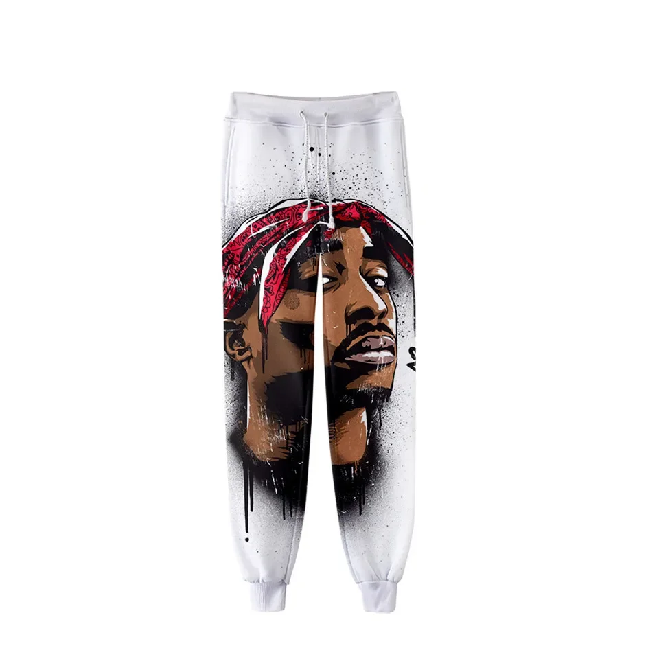 

New Fashion Spring and Autumn Pants Rap Singer 3D Printed Men's Sports Pants Unisex Harajuku Street Leisure Sports Jogging Pants