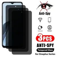 3Pcs Anti-spy Privacy Tempered Glass Film For One Plus Nord 3 2 2T CE 3 2 Lite N30 N20 10R 10T 9RT ACE 2V Protective Glass