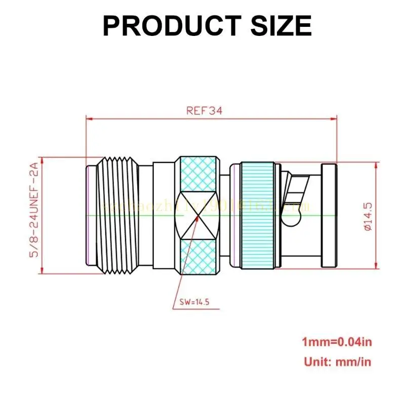 62KA N إلى BNC Radio Adapter BNC إلى موصلات الهوائيات N NANDEN