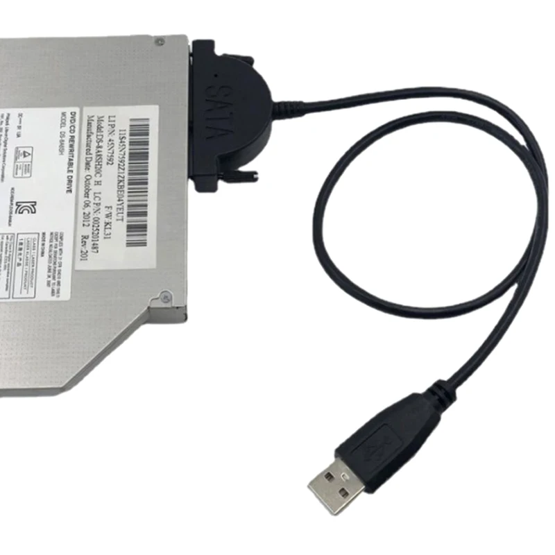 USB 2.0 SATA Cable CD/DVD-ROM Drive Cable Optical Driver Adapter Cable For PC Laptop Notebook