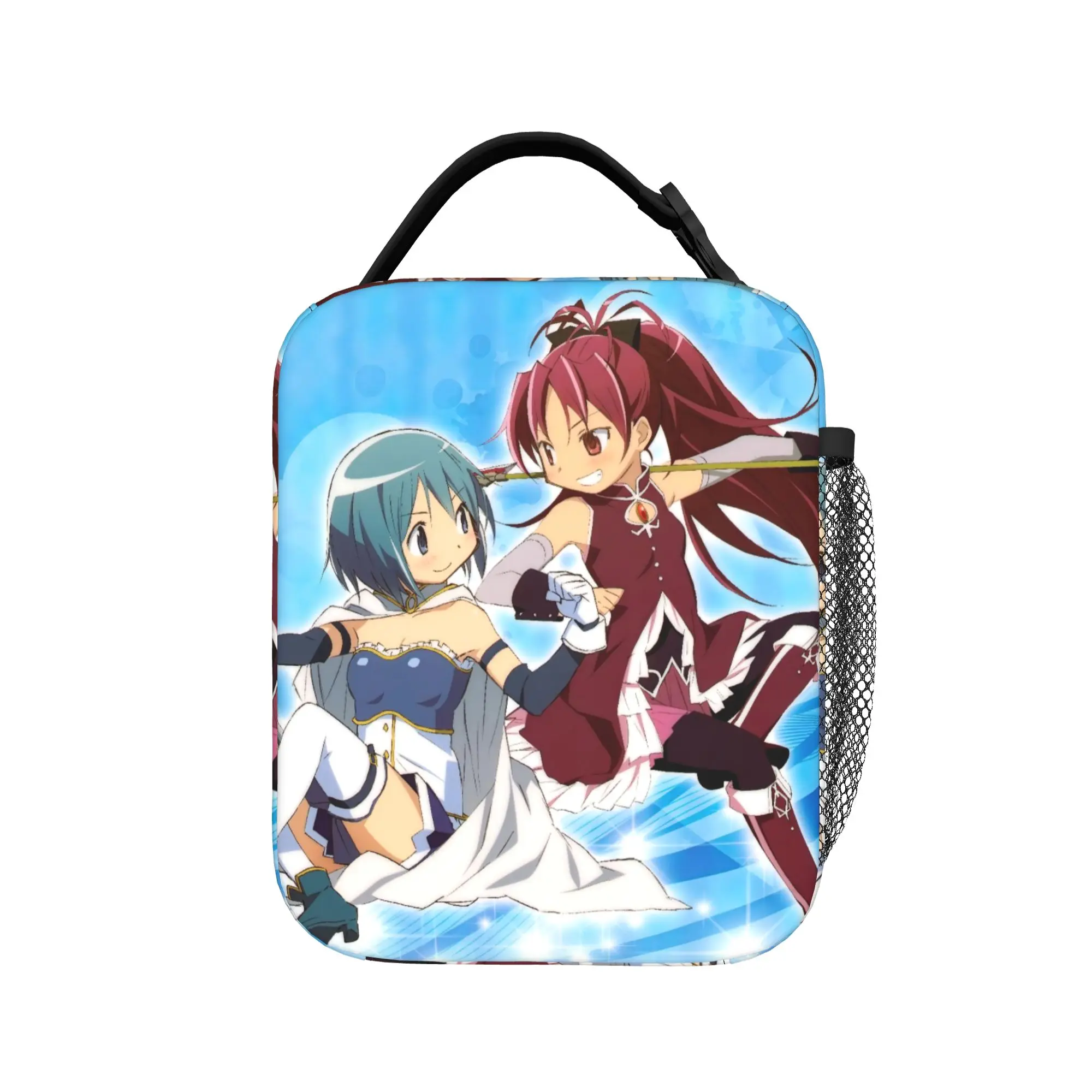 Puella Magi Madoka Magica Anime Thermal Insulated Lunch Bag  Portable Bento Box Thermal Cooler Food Box