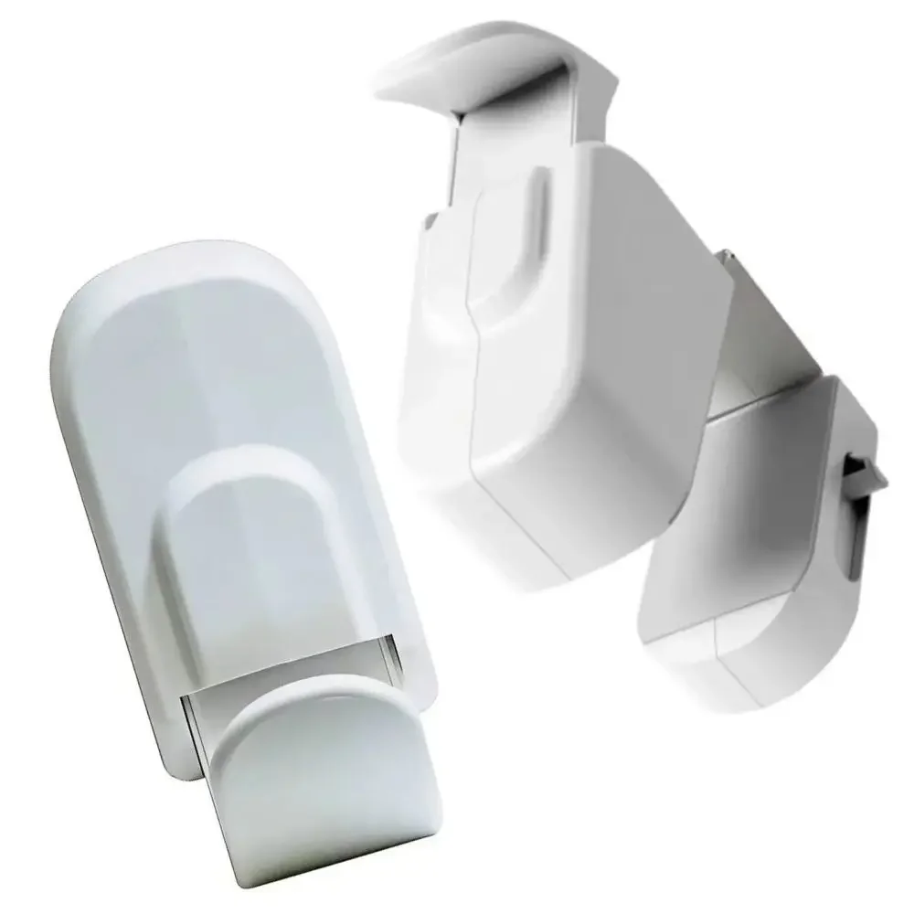 1/2 Pack Dog Cat & Child Door Lever Lock No Drill Adhesive Stops Dogs Cats and Toddlers Pushing Lever Handles Open Installation