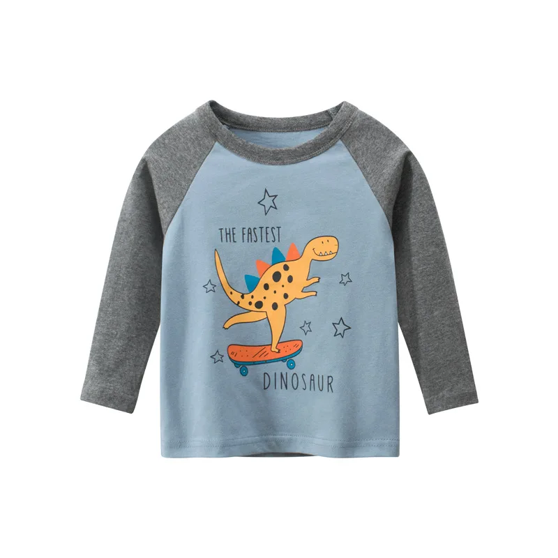 Children's clothing autumn new product 2024 Korean version boys' base shirt children's long sleeved T-shirt