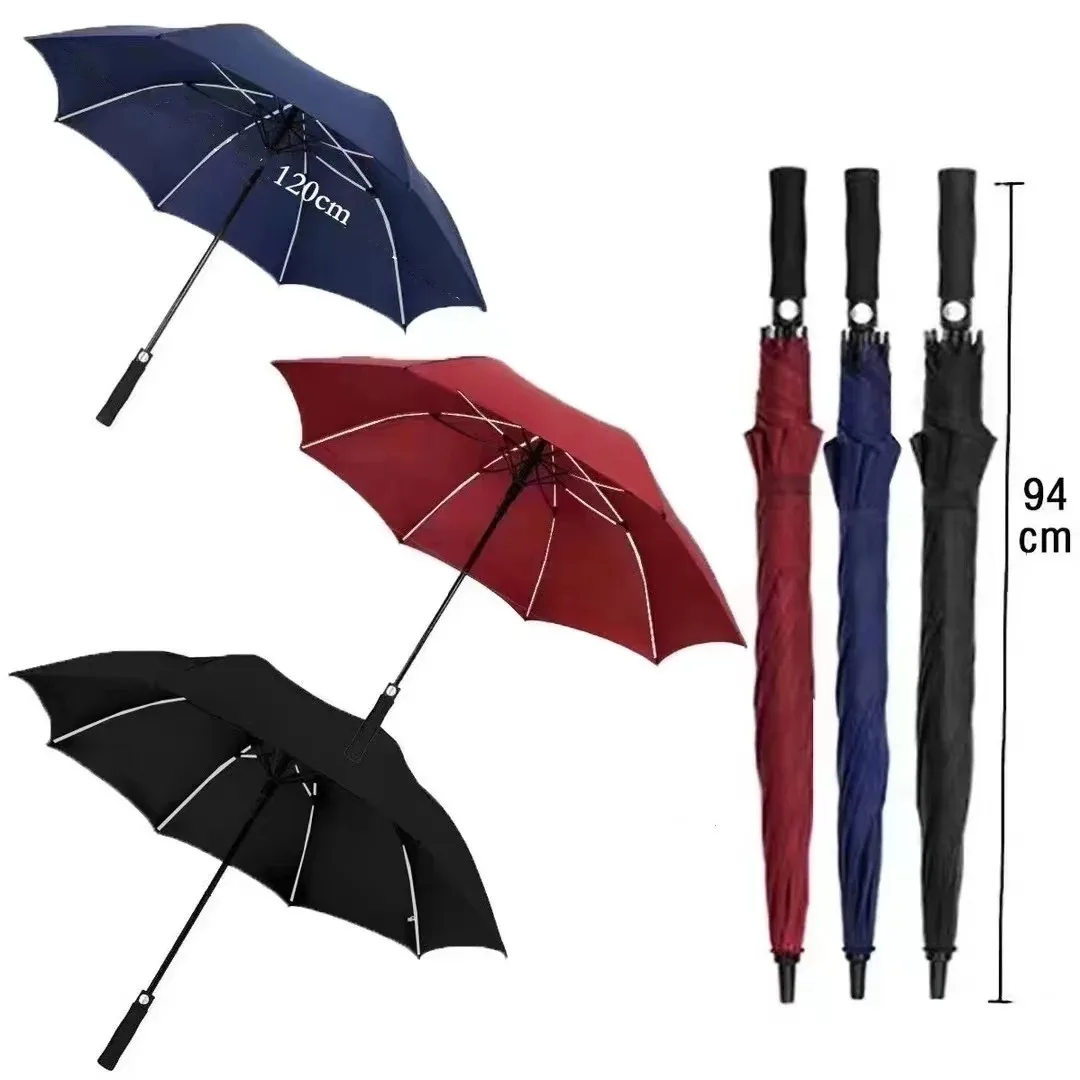 Golf Umbrella Large Folding Umbrella Three Person Umbrella 8-bone Reinforced UV Protection and Sun Protection Umbrella