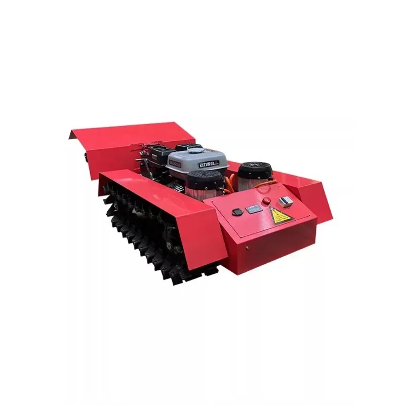 Multifunctional crawler small gasoline diesel agricultural orchard greenhouse remote control rotary tiller