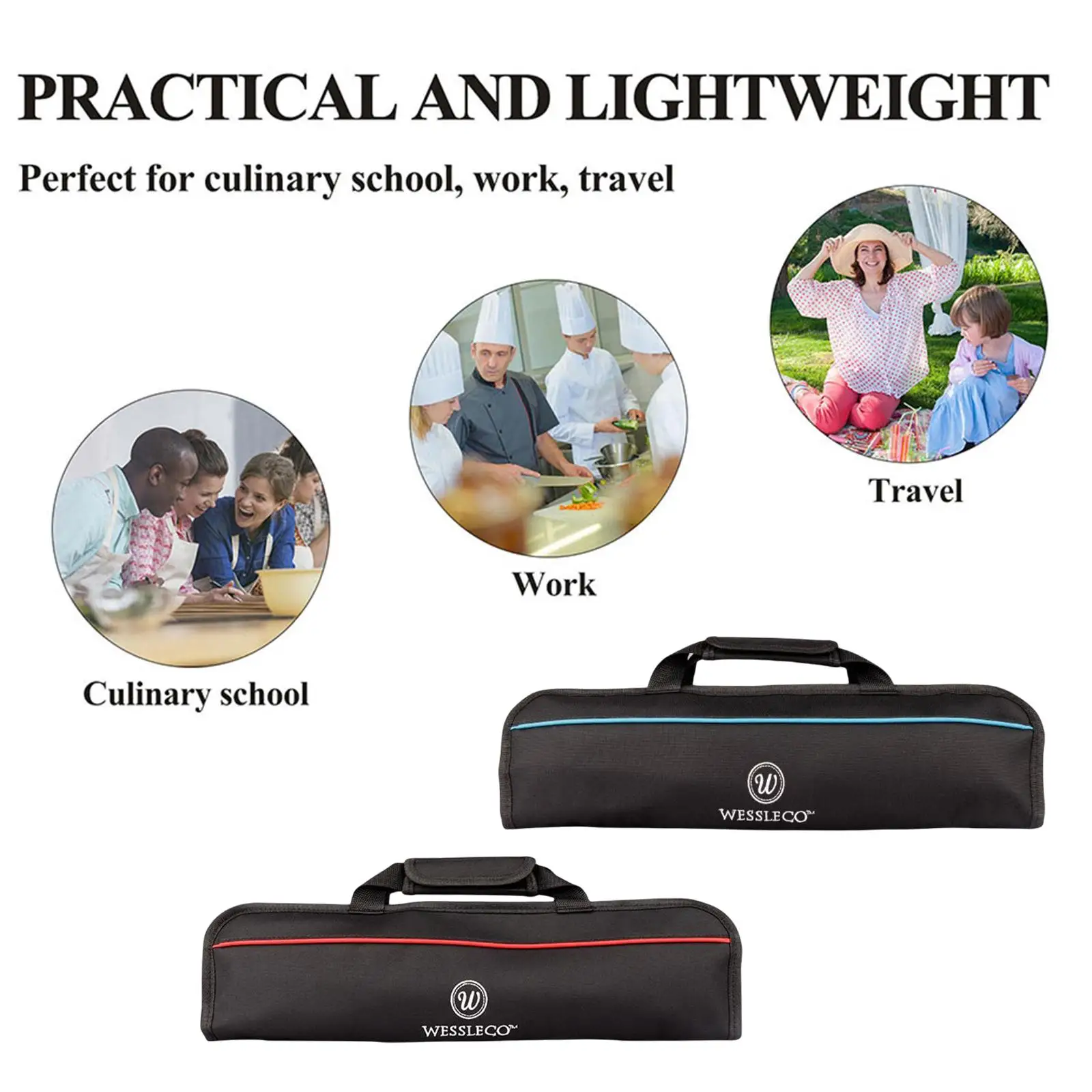 Knife Bag Cooking Tools Storage Carry Case Knife Cutlery Carrier for Home