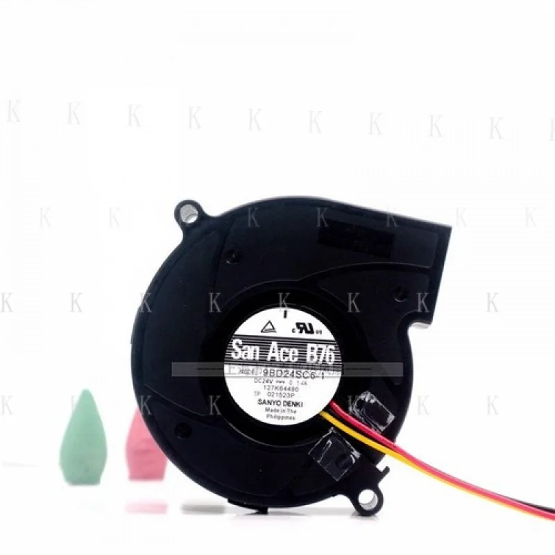 

C 1 pcs FOR Sanyo 9BD24SC6-1 7CM 24V 0.14A 3-wire frequency converter turbo fan