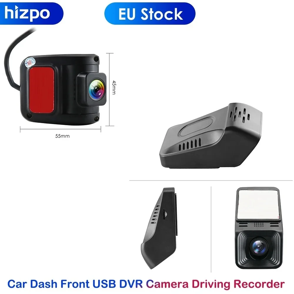 Front USB DVR Recorder for Android Multimedia Player GPS Navigation Full HD 720P 1080P Car DVR ADAS Dash Cam HeadUnit Auto Audio