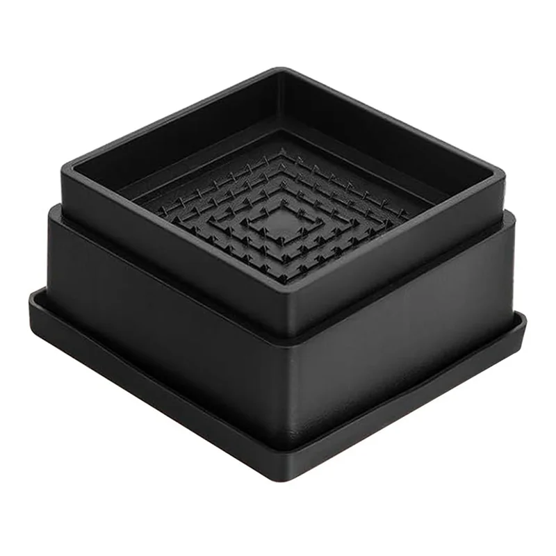 رافعات السرير مقاس 1 بوصة، 12 قطعة من أجهزة رفع أثاث السرير القابلة للتعديل، رافعات رفع السرير شديدة التحمل مع وسادة مطاطية للأريكة والسرير #3