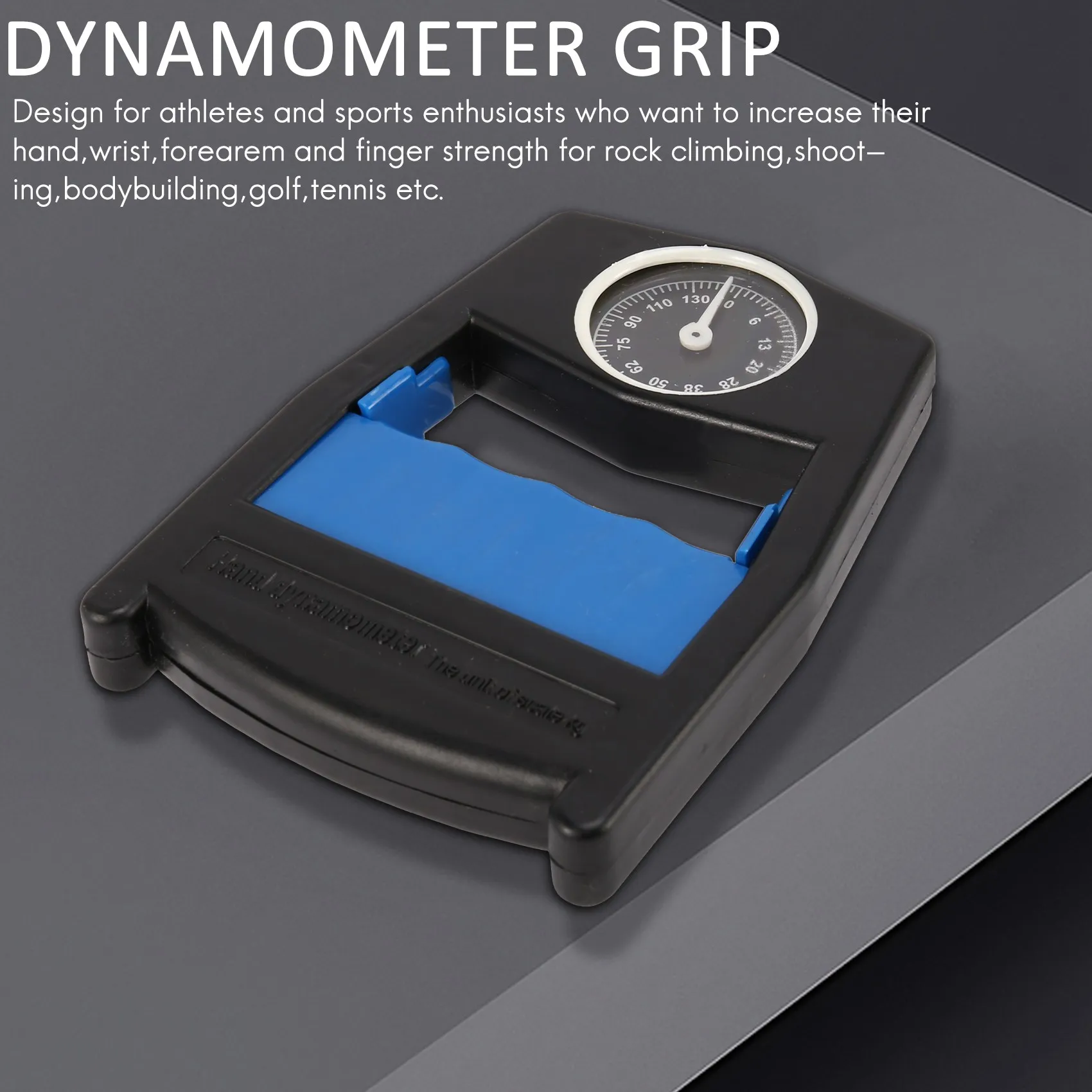 Hand Dynamometer Grip Power Strength Meter 130Kg/286Lbs Capacity Force Gauge