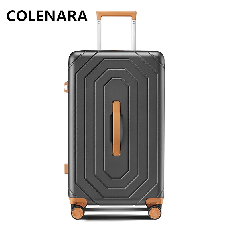 COLENARA 20"ABS+PC Valigia 24"28 pollici Trolley di grande capacità Valigia da uomo Scatola password con ruote Trolley