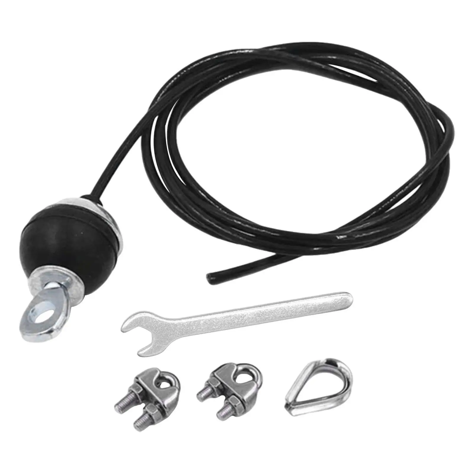 Fitness DIY Pulley Cable Steel Wire Rope for Home Gym Machine Attachment Exercise Training Cord Adjustable Length Heavy Duty LAT
