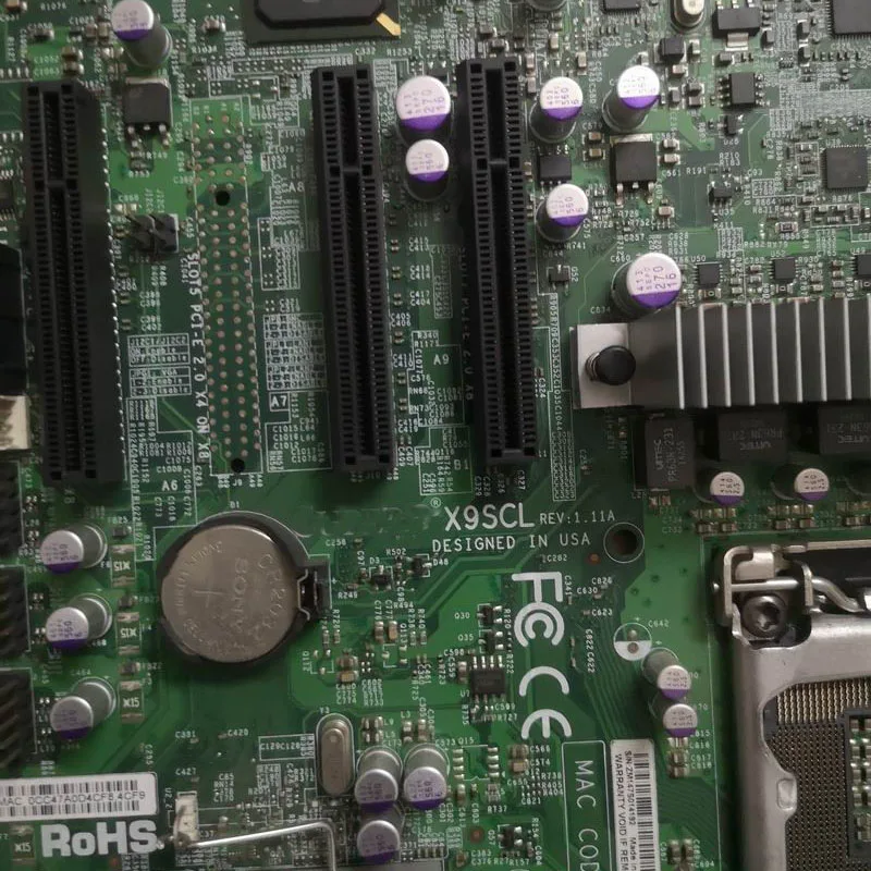 X9SCL Per Supermicro Server Unidirezionale UATX Scheda Madre LGA 1155 Intel C202 Xeon E3-1200 v2 Serie 2/3a Gen Core i3 DDR3 PCI-E3.0