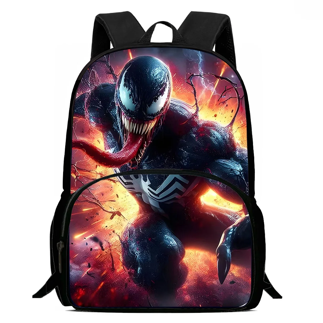 Kids Superhero Venoms Backpacks Boys and Girls Student Birthday Gift Child School Bags Large Capacity Camping Durable Rucksack