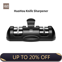 HUOHOU Knife Sharpener One-Handed Sharpening Fast Sharp Knife No Blunt High Hardness Grinding Wheel Suction Cup Design Safe