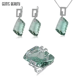 GEM'S BEAUTY jewelry set for women 925 sterling silver Fine jewelry for woman Elegant original