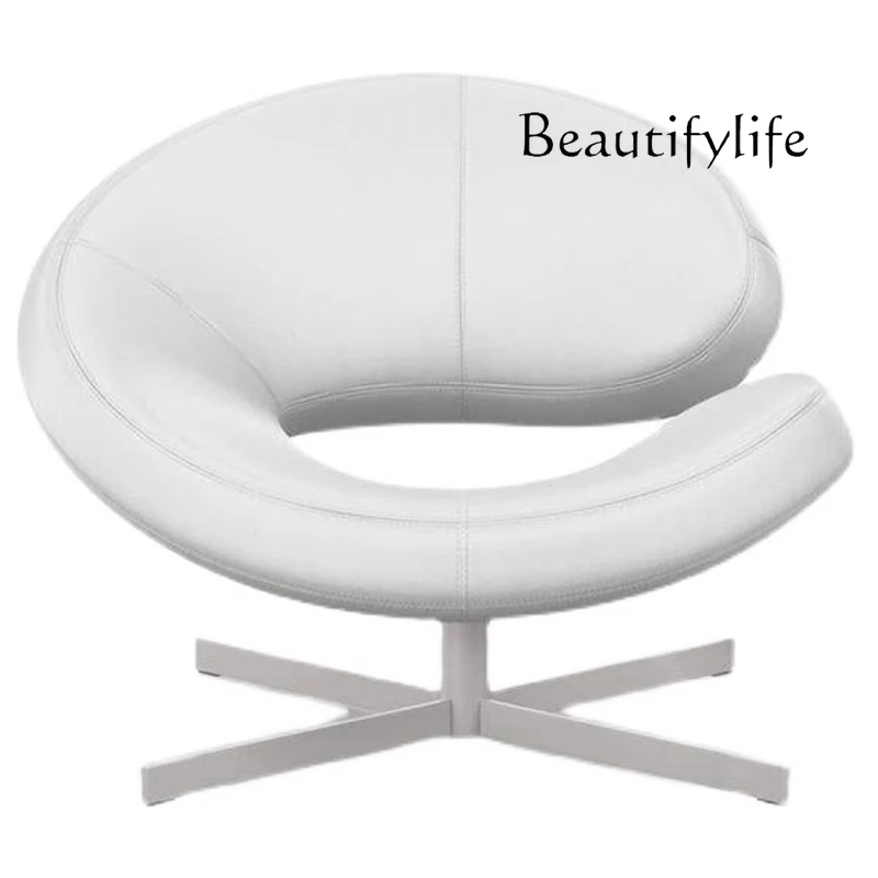 

Creative Personalized Fiberglass C-shaped Chair Hotel Reception Sofa Single Chair