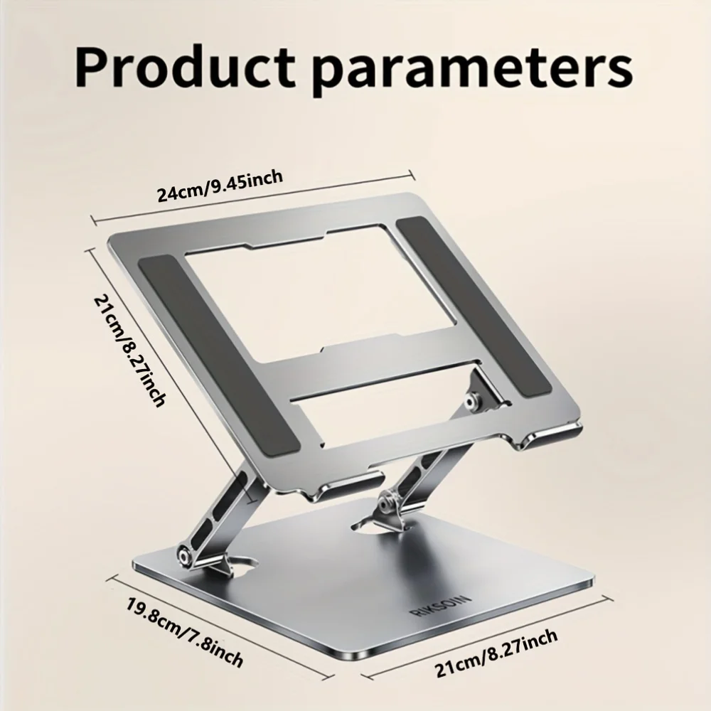 RIKSOIN Desktop Projector Stand, Ergonomic, Height-Adjustable, with Phone and Remote Control Holders, Ideal for Home Theater Use