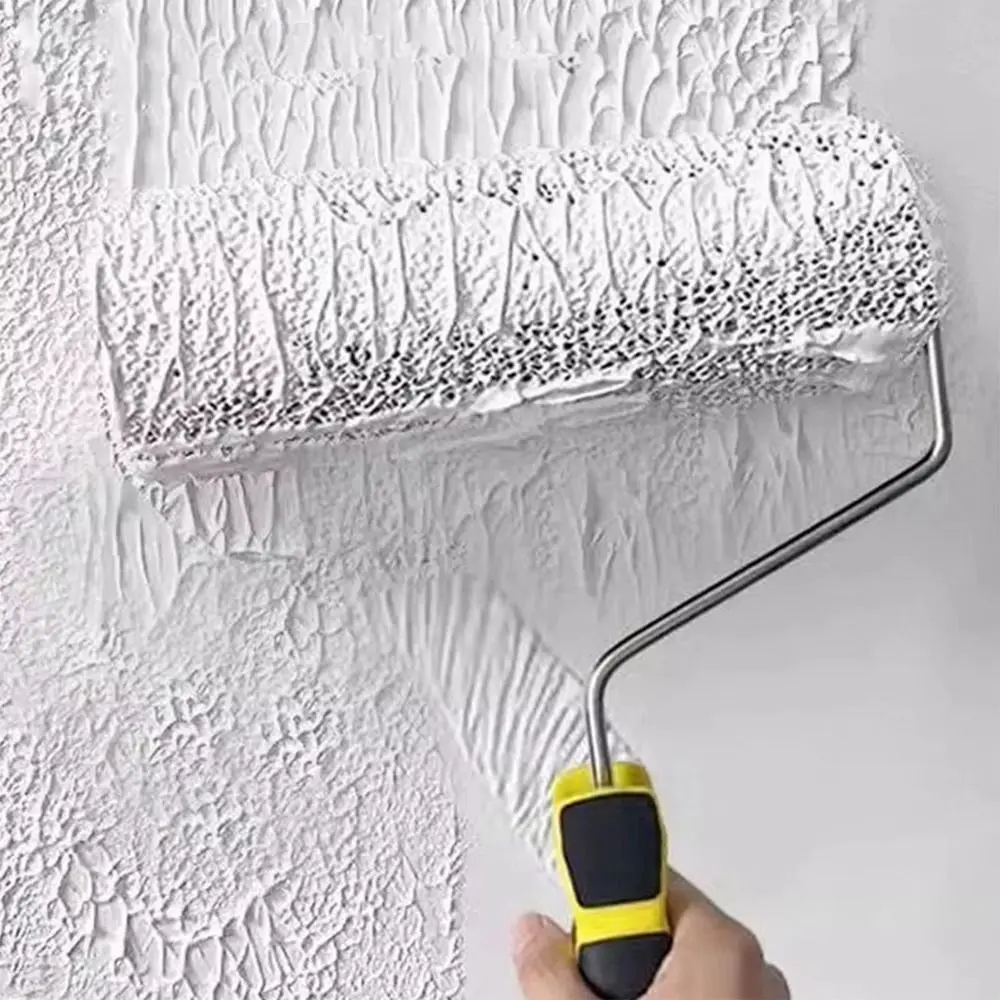 

Comfortable Handle Painting Roller Set Textured Pattern Smooth Plastering Wall Painting Tool Pattern Roller