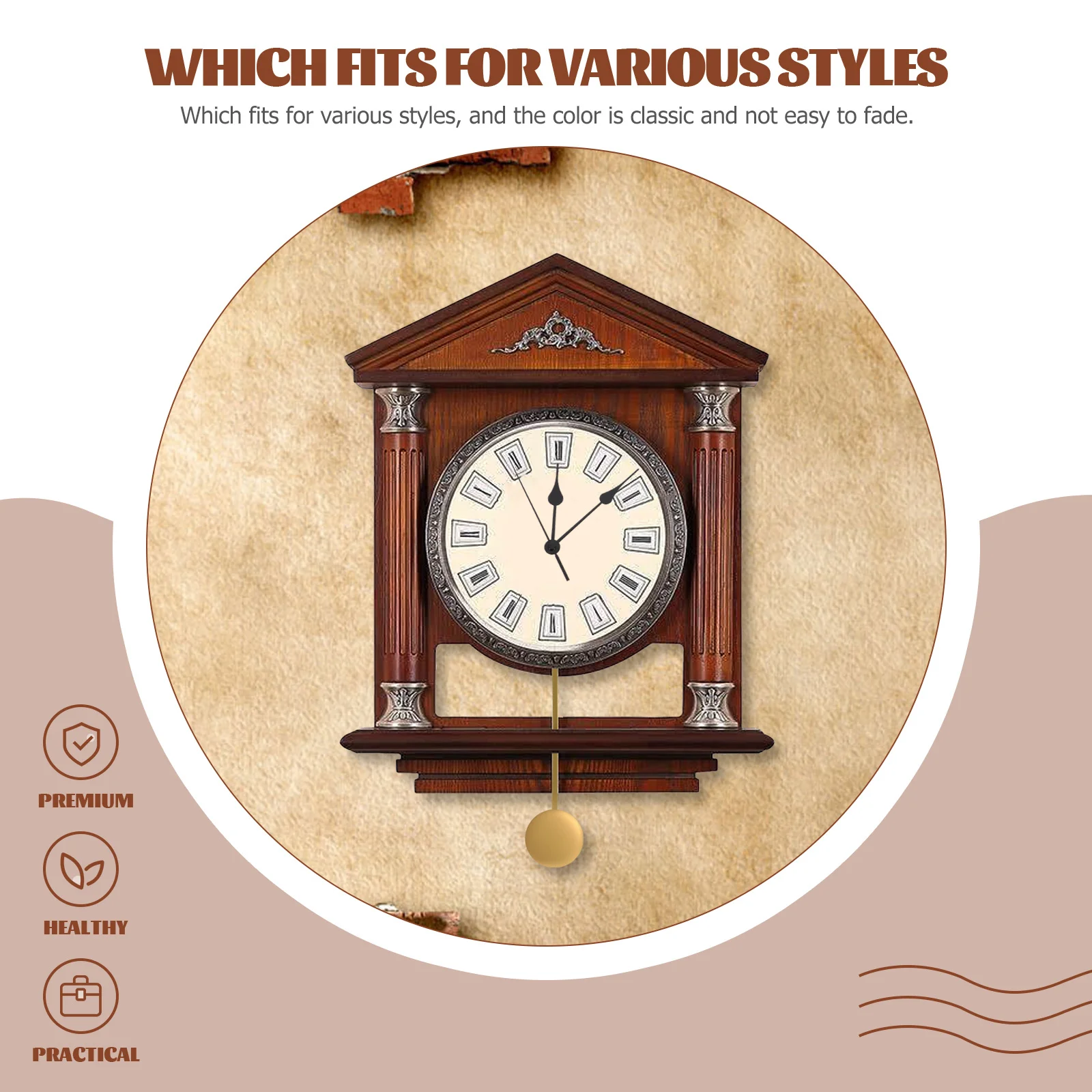 

1Set Clock Motor Kit Classic Color Durable Plastic for DIY Wall Clock Mechanism Replacement Repair Kit Swing Movement