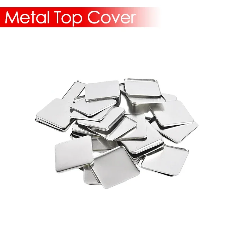 100PCS 50x50 มม.ฐานโลหะ Badge Pins ปุ่ม DIY ทําสําหรับปุ่มโลหะ Maker กดเครื่องทําอุปกรณ์